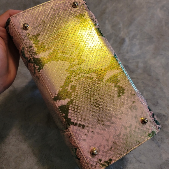 NWT Brahmin Caroline Shoulder Bag/Satchel, Blush Belladonna, Small - Picture 6 of 10